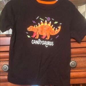 Candysaurus Kids Black T-Shirt